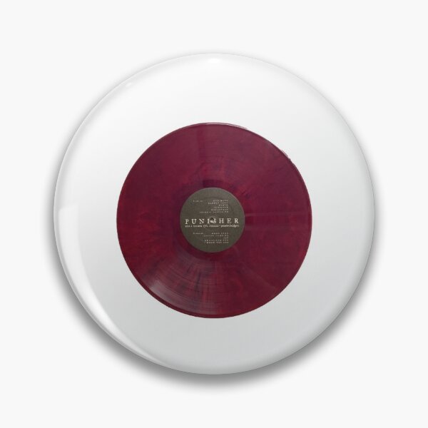 Item preview, punisher vinyl record phoebe bridgers sticker (red and swirly) !! designed and sold by mass-stickers.