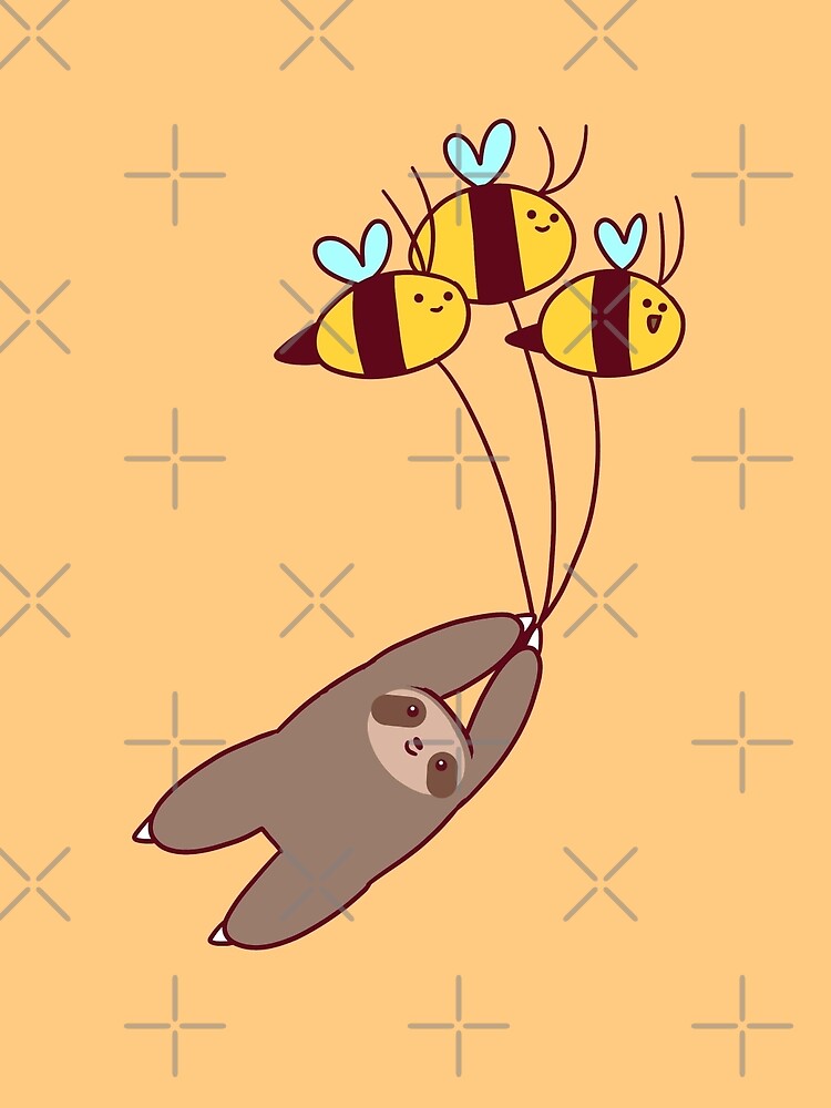 Sloth and Bumble Bees by SaradaBoru