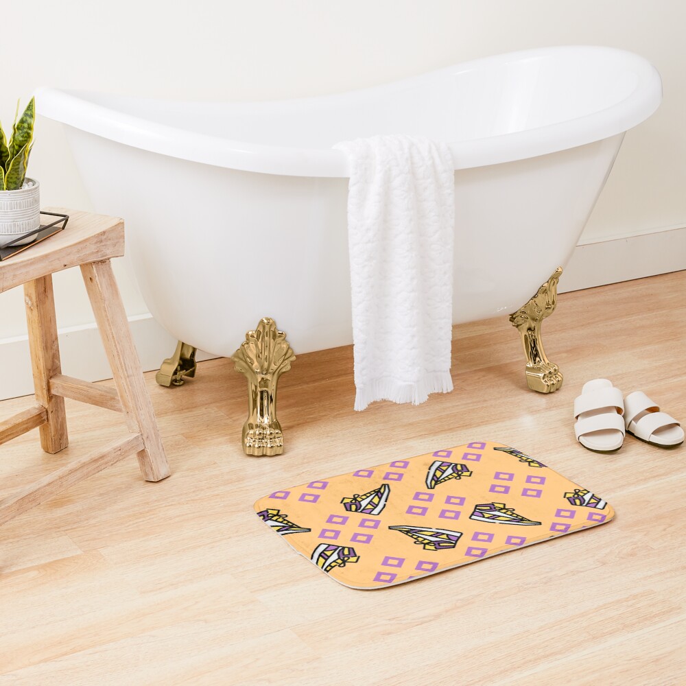 Vista previa del artículo con la obra «Alfombra de baño», diseñado y vendido por smilesharks.