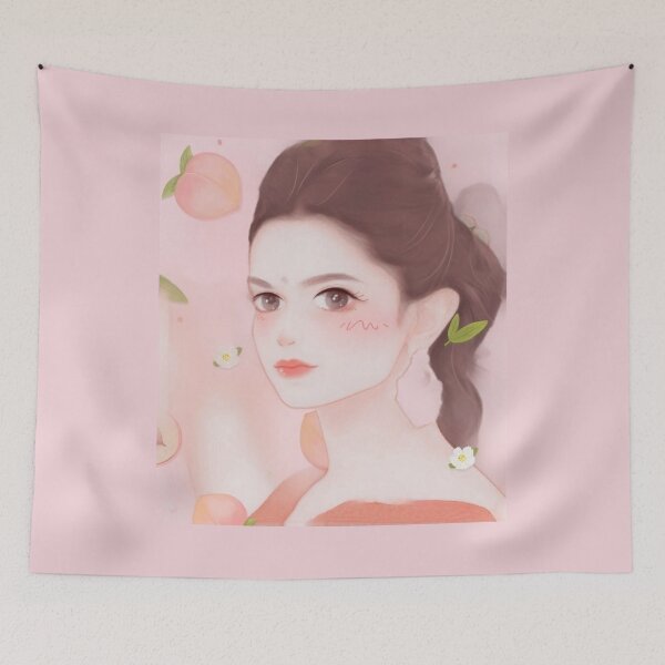 Item preview, Beautiful girl drawing with a bindi on her forehead designed and sold by chicsignzodiac.