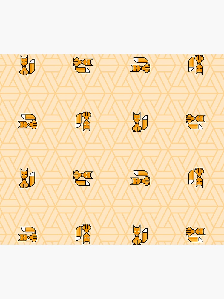 Imagen 5 de 5, Cortina de ducha con la obra Fox pattern, diseñada y vendida por smilesharks.