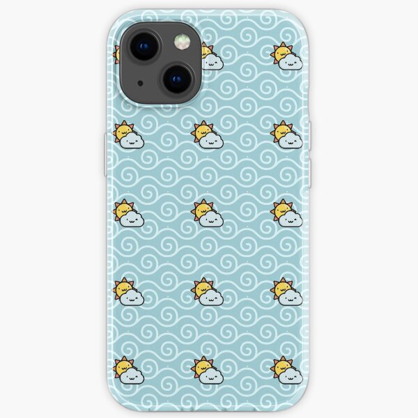 Sun and cloud pattern Funda blanda para iPhone