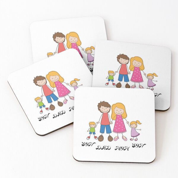 Item preview, a family with two children designed and sold by Abawoey.