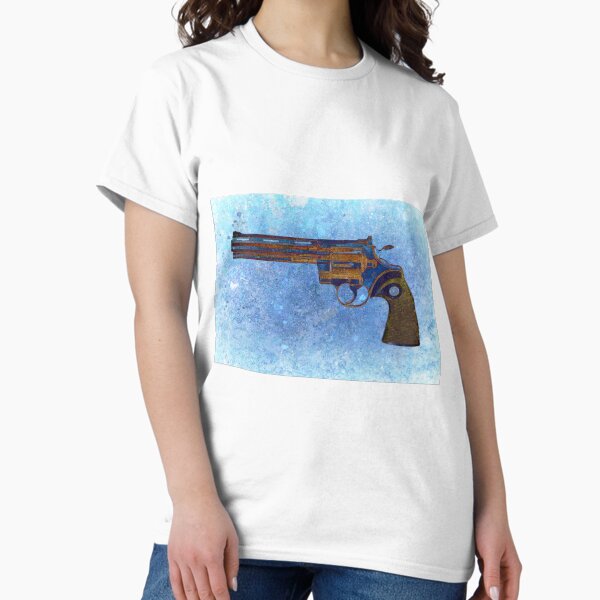 Item preview, Colt Python 357 Mag On Blue Background. designed and sold by MolonLabeArt.