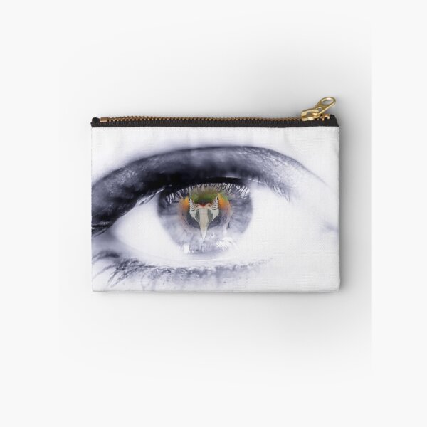 Item preview, Black and white eye with a colour macaw in the pupil  designed and sold by macawmad.