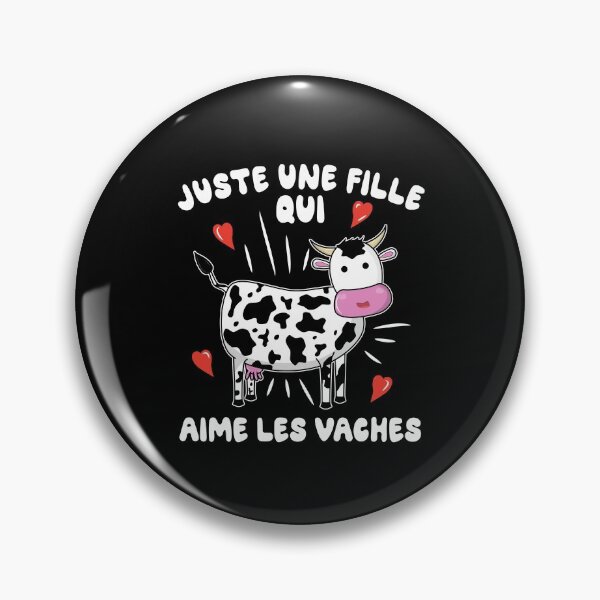 Item preview, Juste une fille qui aime les vaches designed and sold by Kawaiindoodle.