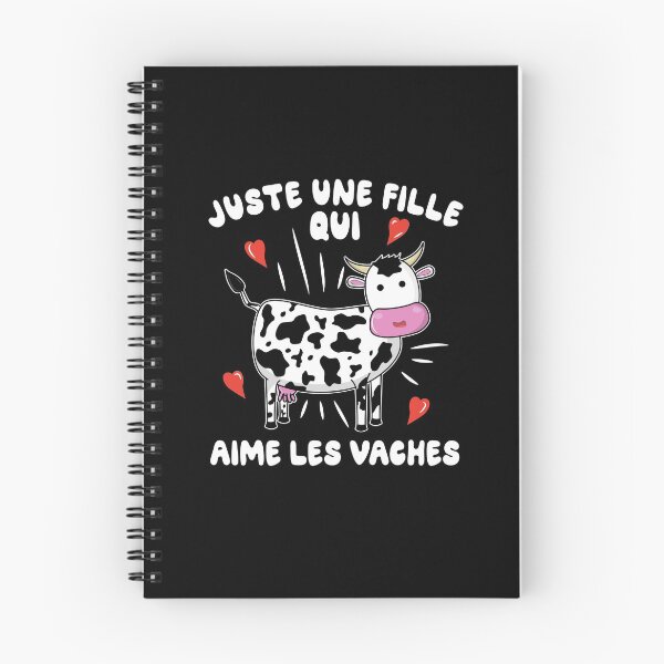 Item preview, Juste une fille qui aime les vaches designed and sold by Kawaiindoodle.