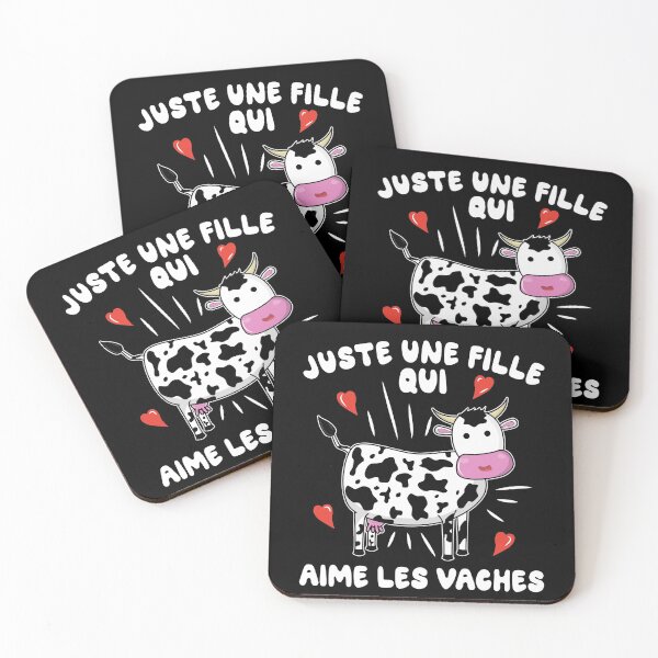 Item preview, Juste une fille qui aime les vaches designed and sold by Kawaiindoodle.