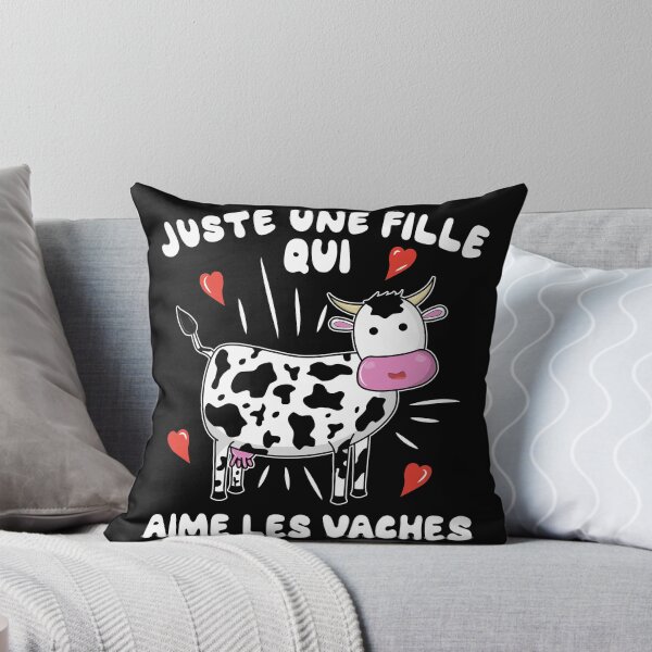 Item preview, Juste une fille qui aime les vaches designed and sold by Kawaiindoodle.