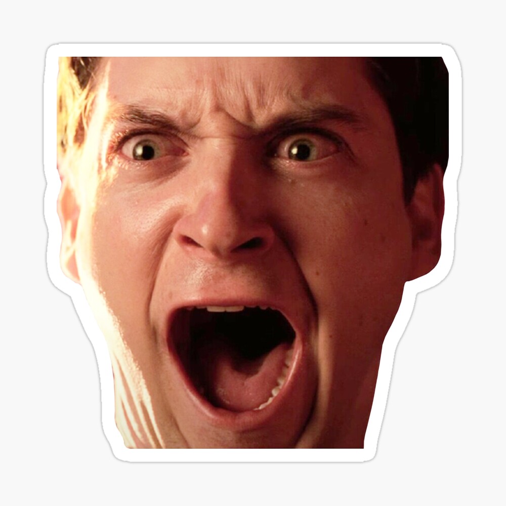 Tobey Maguire Screaming Face Meme