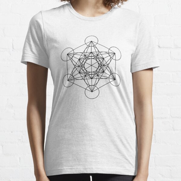 Metatron's Cube (Black) Essential T-Shirt