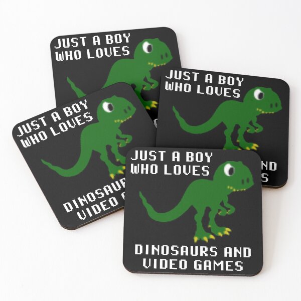 Item preview, Just A Boy Who Loves Dinosaurs And Video Games 8Bit designed and sold by TKsTees.