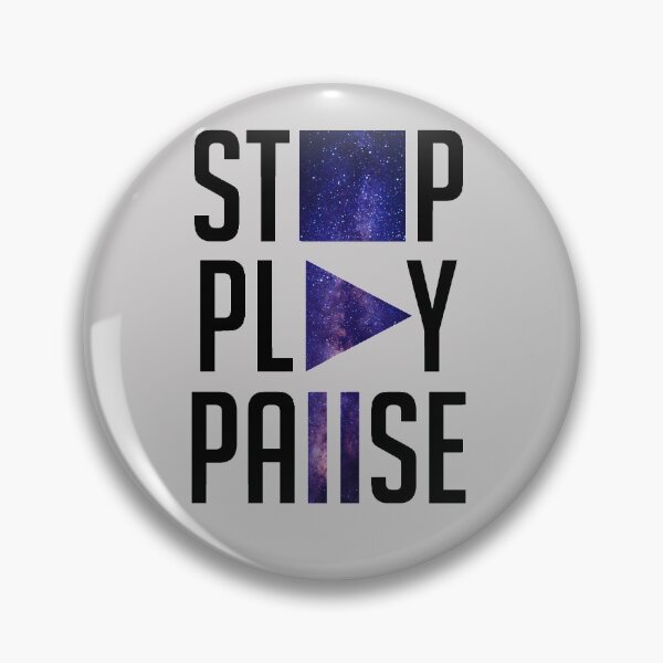 Item preview, Stop Play Pause designed and sold by Koi-Art.