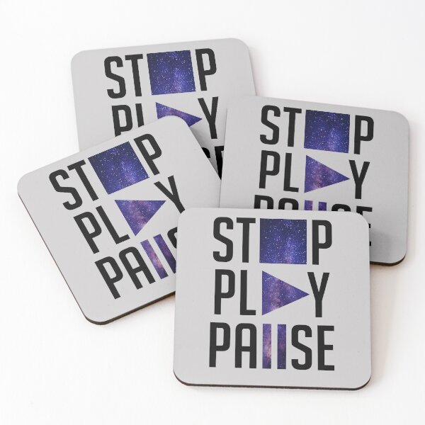 Item preview, Stop Play Pause designed and sold by Koi-Art.