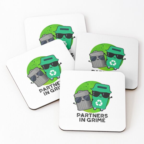 Item preview, Partners In Grime Funny Trash Puns  designed and sold by punnybone.