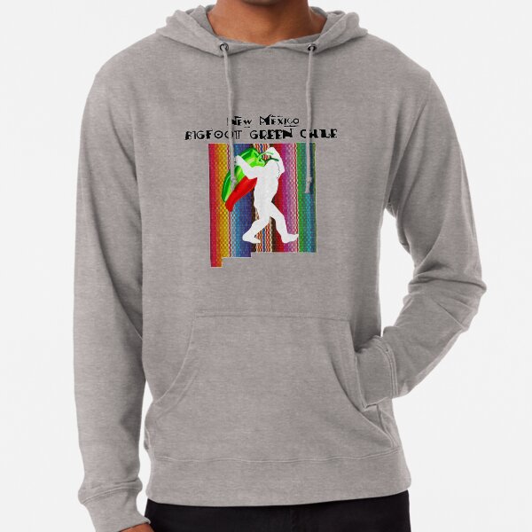 NEW Mexico Green Chile Bigfoot Lightweight Hoodie