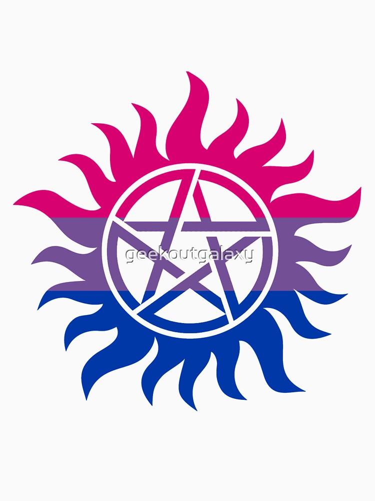 Supernatural Anti-Possession Bisexual Flag by geekoutgalaxy