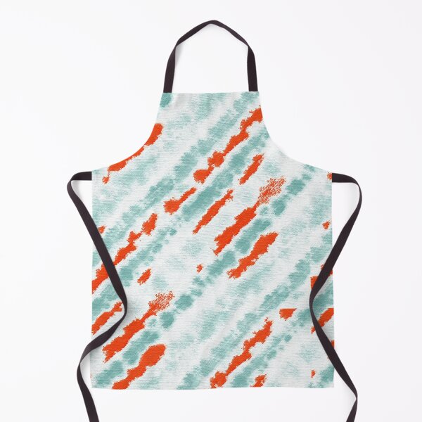 Item preview, Teal & Orange Strips Tie dye Print designed and sold by RSDigitalPrintDesign.