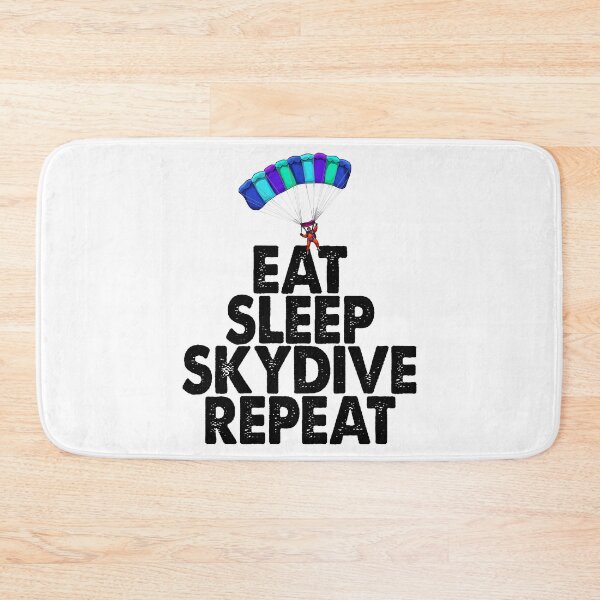 Item preview, eat sleep skydive repeat Orange designed and sold by Bendthetrend.