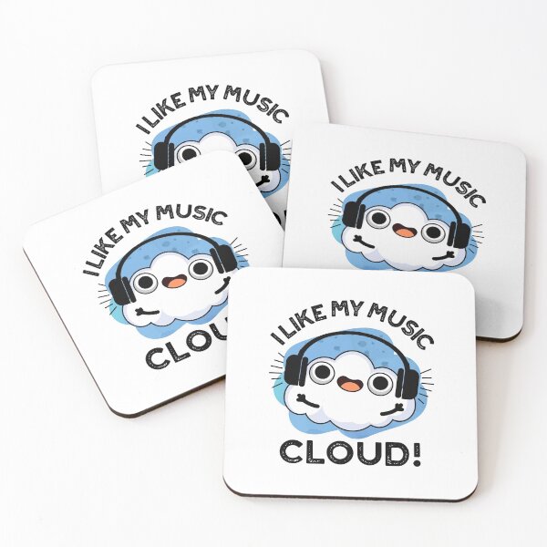 Item preview, I Like My Music Cloud Funny Weather Puns  designed and sold by punnybone.