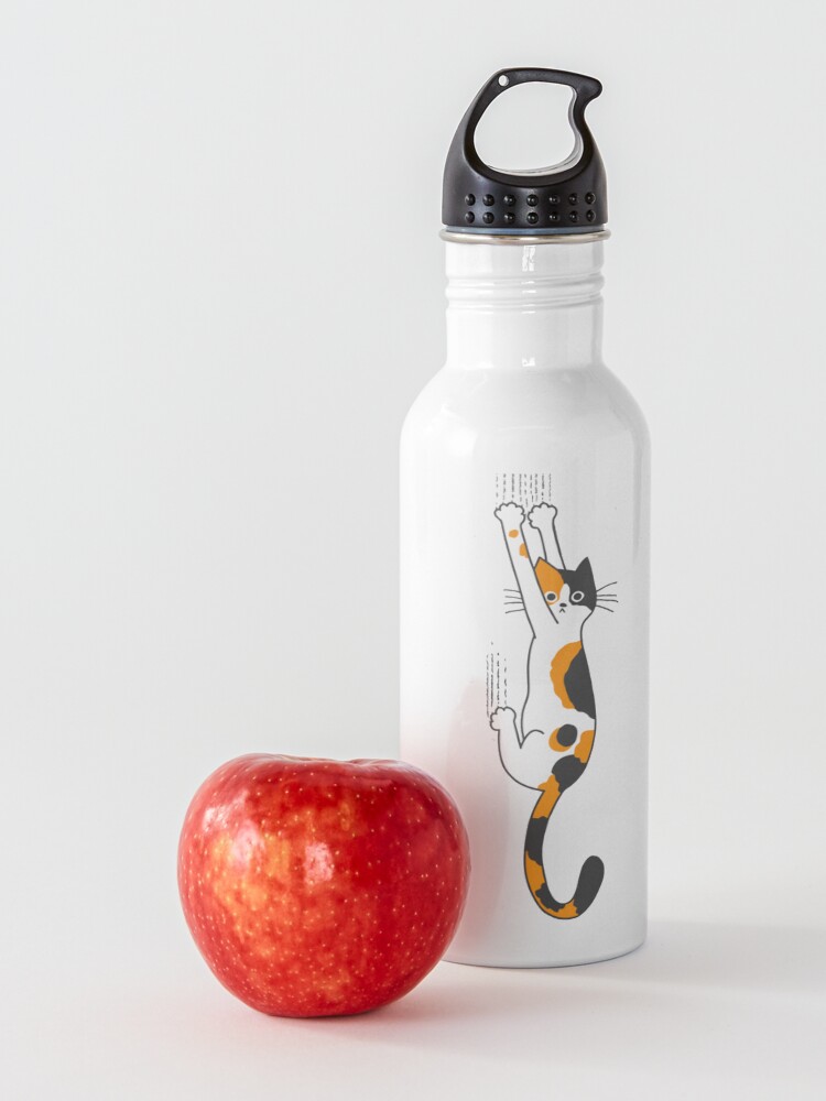 Alternate view of Calico Cat Hanging On Water Bottle
