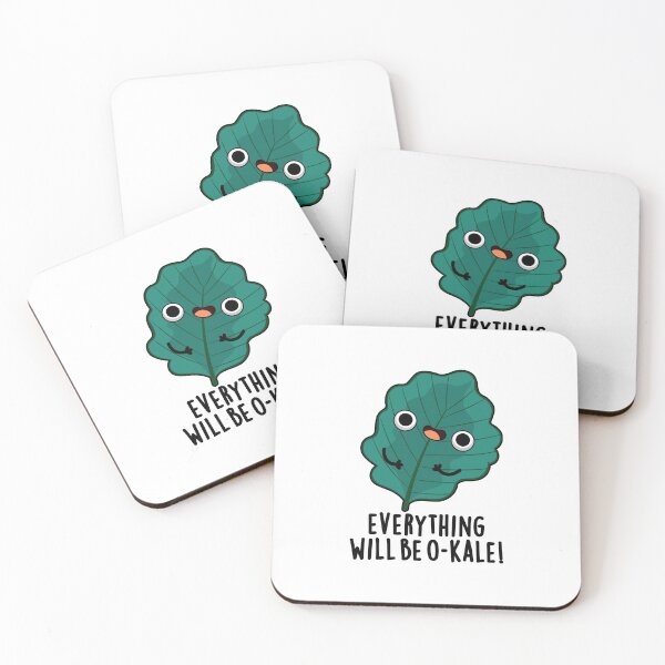 Item preview, Everything Will Be O-kale Funny Veggie Puns  designed and sold by punnybone.