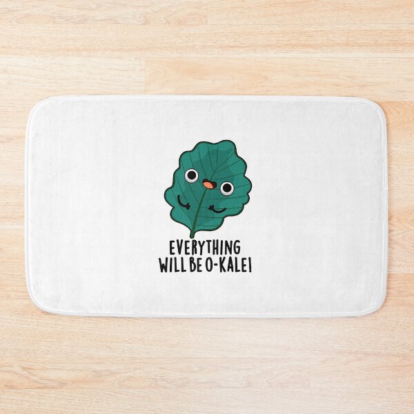 Item preview, Everything Will Be O-kale Funny Veggie Puns  designed and sold by punnybone.