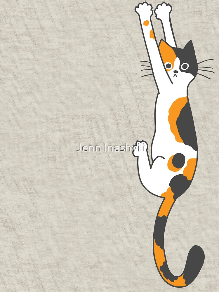 Thumbnail 7 of 7, Classic T-Shirt, Calico Cat Hanging On designed and sold by ShortCoffee.