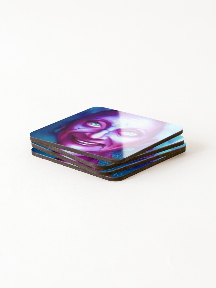 Alternate view of Friendly Ghost Gramma Coasters (Set of 4)