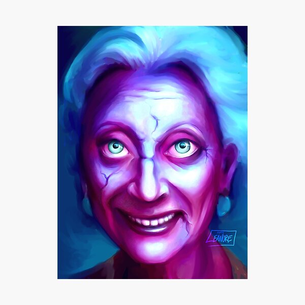 Friendly Ghost Gramma Photographic Print