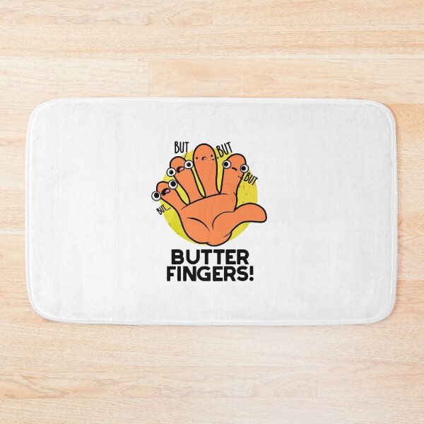 Item preview, Butter Fingers Cute Anatomy Pun designed and sold by punnybone.