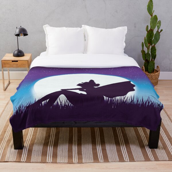 Item preview, Fairy Moon: Blue & Purple, Mystical, Stars, Fantasy, Landscape, Moonscape, Nature, Heart designed and sold by silentndesigns.