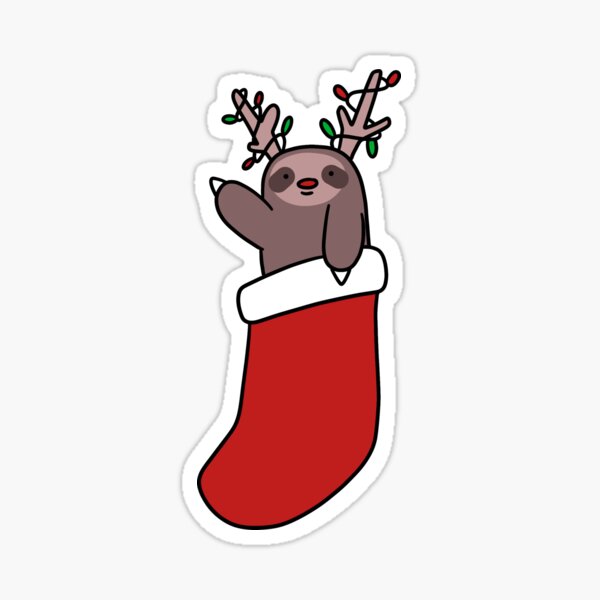 Stocking Fillers Christmas Stocking Reindeer Stickers Rudolph Stickers Santa Stickers Penguin Stickers Christmas Vinyl Stickers