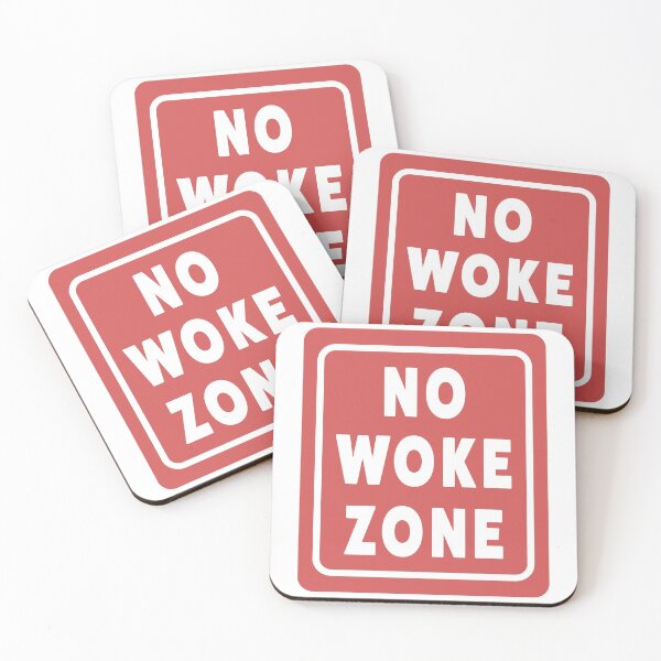 Item preview, No Woke Zone - Anti Woke - Funny Conservative Stickers  designed and sold by WeAreRightStore.