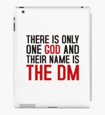 THE DM IS GOD (Dungeons & Dragons) (Black) iPad Case/Skin