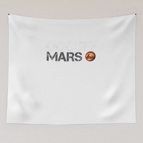 Item preview, Occupy Mars White _600 designed and sold by NoraRenner.