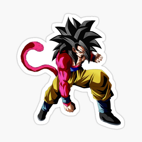 Dragon Ball Sticker Super Sayajin 4 Goku Hero Anime Decal Phone