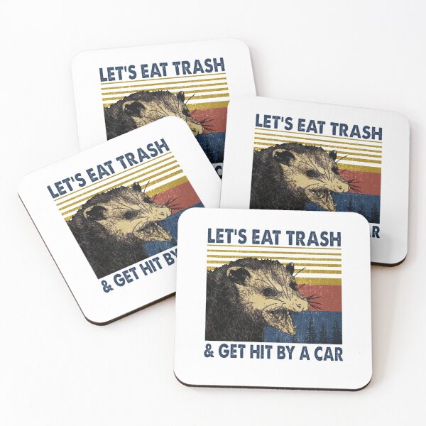 Item preview, Opossum Lets Eat Trash  Get Hit By Car Vintage _781 designed and sold by NoraRenner.