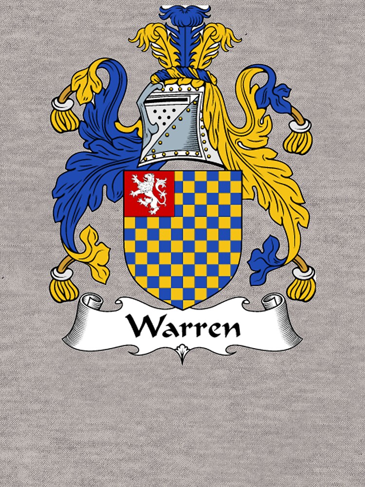 warren-coat-of-arms-warren-family-crest-lightweight-hoodie-for-sale