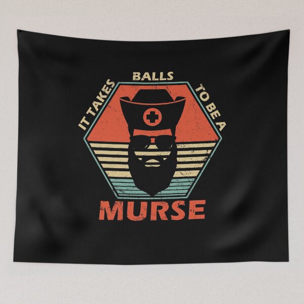 Item preview, Murse Funny Male Nurse - It Takes Balls designed and sold by American-Proud.
