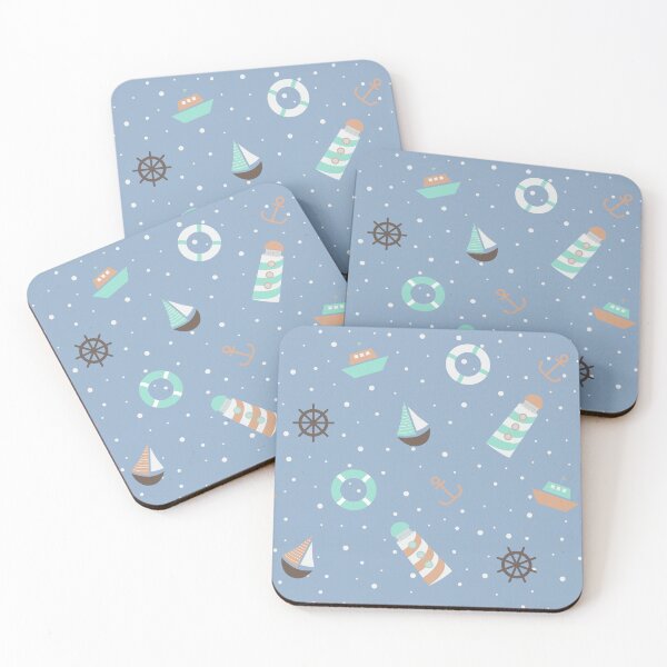 Item preview, Nautical Dreams (Cerulean) designed and sold by feivours.