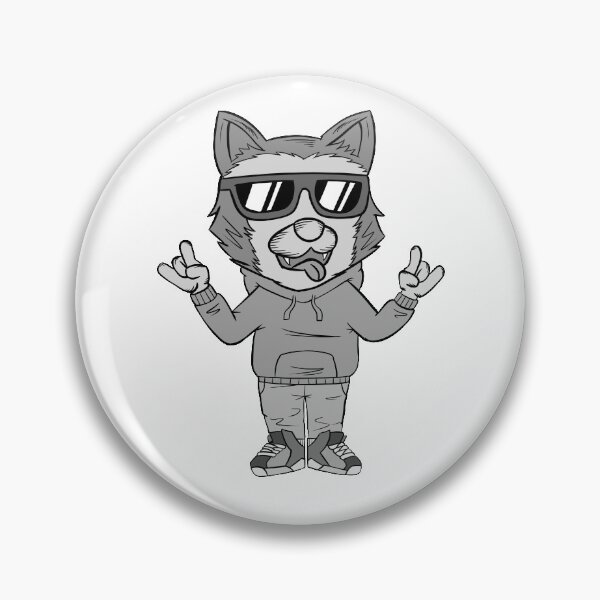 Item preview, Cool Grayscale Dog designed and sold by bixboxstudio.