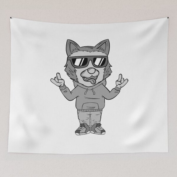 Item preview, Cool Grayscale Dog designed and sold by bixboxstudio.