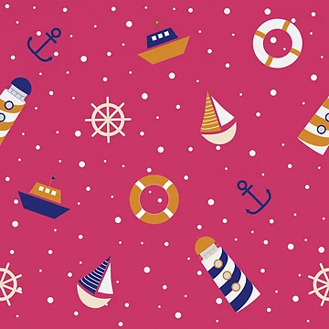 Artwork thumbnail, Nautical Dreams (Raspberry) by feivours