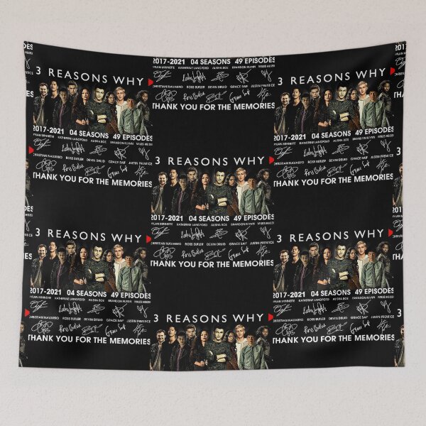 Item preview, 13 Reasons Why Members Signature And Thank You For The Memories Shirt designed and sold by GracielaWunsch.