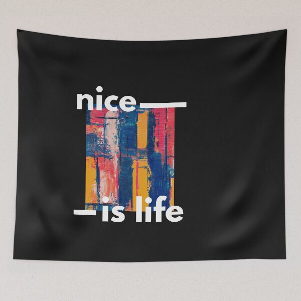 Item preview, nice is life cute family gift idea for mom , dad and siblings designed and sold by ucinelm.