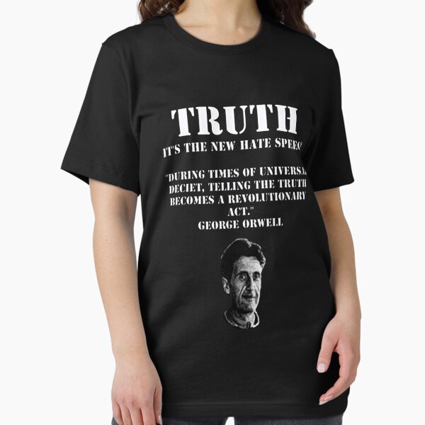 Vista previa del artículo con la obra «George Orwell Free Speech Truth Quote 1984 Animal Farm», diseñado y vendido por GracielaWunsch.