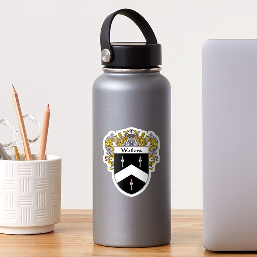 "Watkins Coat of Arms / Watkins Family Crest" Sticker for Sale by