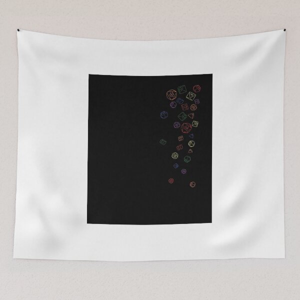 Item preview, Rainbow Cascading Dice Graphic TShirt855 designed and sold by NoraRenner.