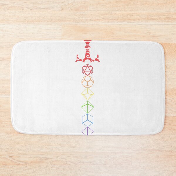 Item preview, Rainbow Dice Sword LGBT Tabletop RPG Gaming _614 designed and sold by NoraRenner.